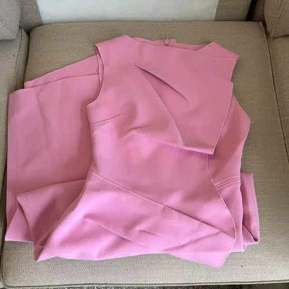 NEW Acler x Saks Normanhill Petal Midi Dress AU10/US6 Party Event Candy Pink - Picture 5 of 10